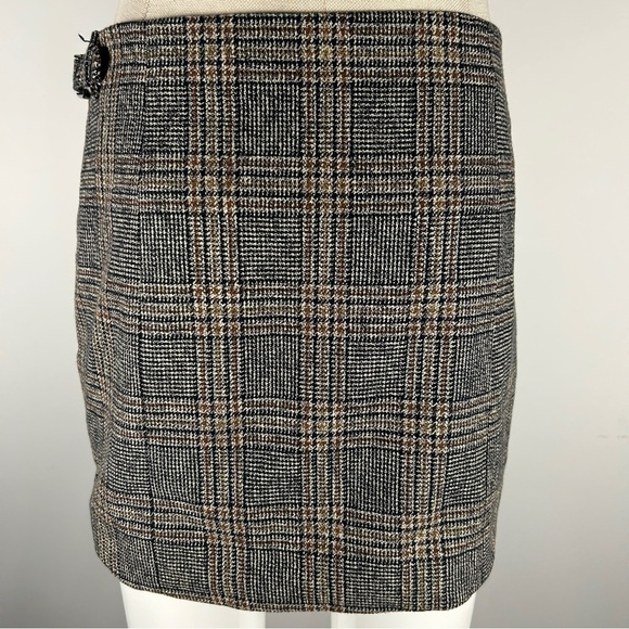 Rag & Bone Black and Brown Checkered Pencil Skirt - Picture 5 of 9
